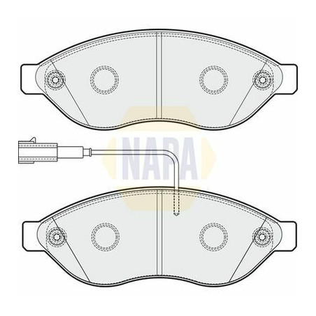 Plaquettes de frein NBP1453 NAPA