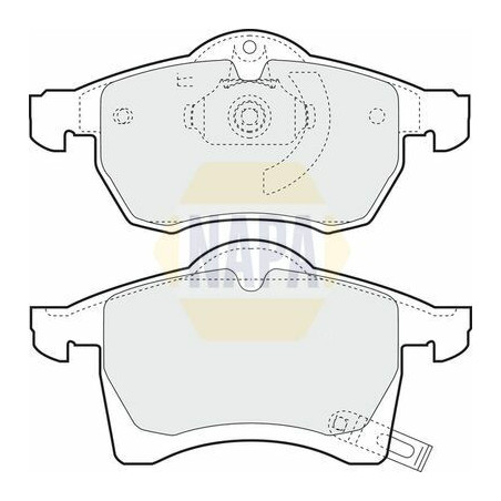 Plaquettes de Frein NBP1059 NAPA