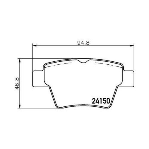 Plaquettes de frein MDB2693 MINTEX