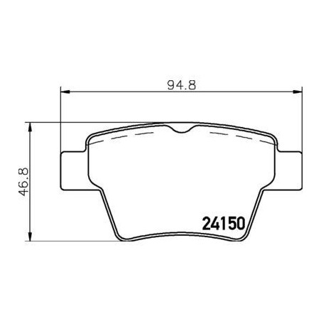 Plaquettes de frein MDB2693 MINTEX