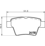 Plaquettes de frein MDB2693 MINTEX