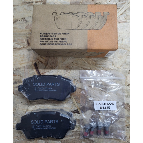 Plaquettes de frein SPP1163 SOLID PARTS
