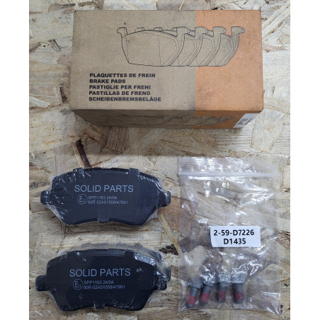 Plaquettes de frein SPP1163 SOLID PARTS