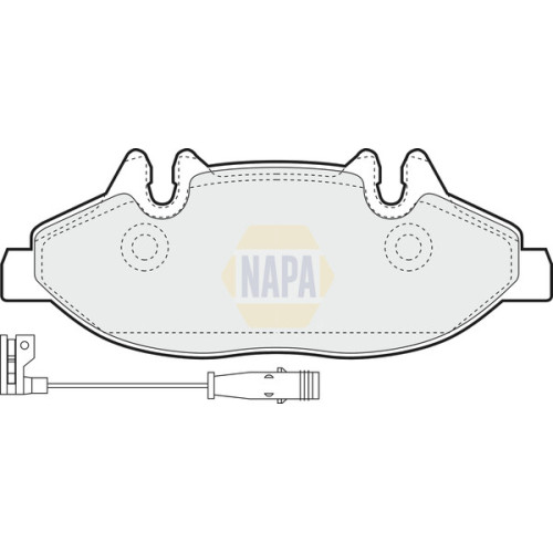 Plaquettes de frein NBP1044 NAPA