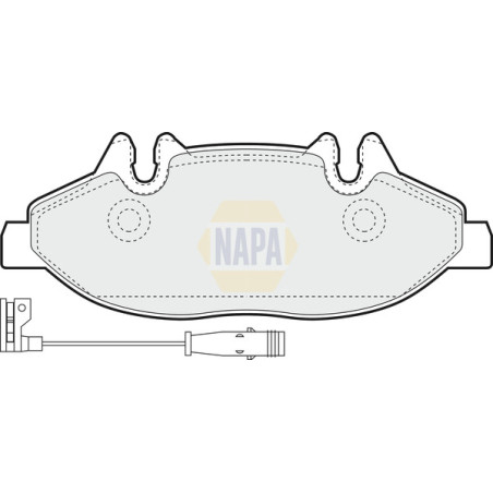 Plaquettes de frein NBP1044 NAPA