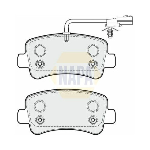 Plaquettes de frein NBP1068 NAPA