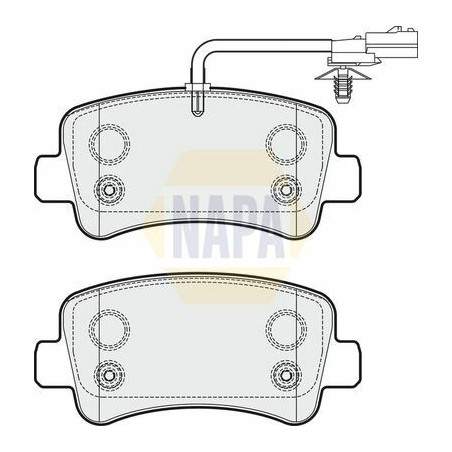 Plaquettes de frein NBP1068 NAPA