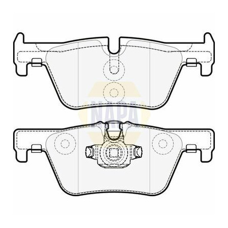 Plaquettes de frein NBP1323 NAPA