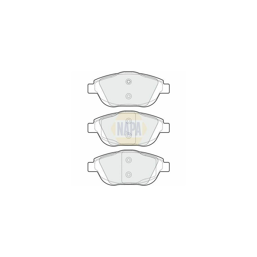 Plaquettes de frein NBP1264 NAPA