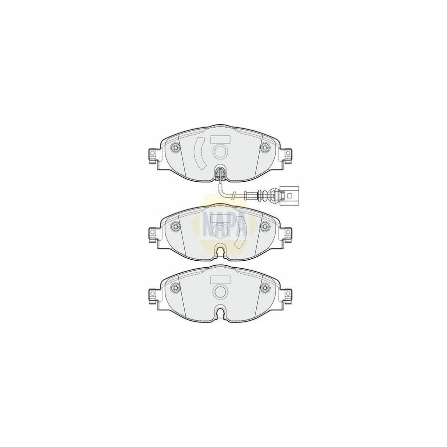 Plaquettes de frein NBP1437 NAPA