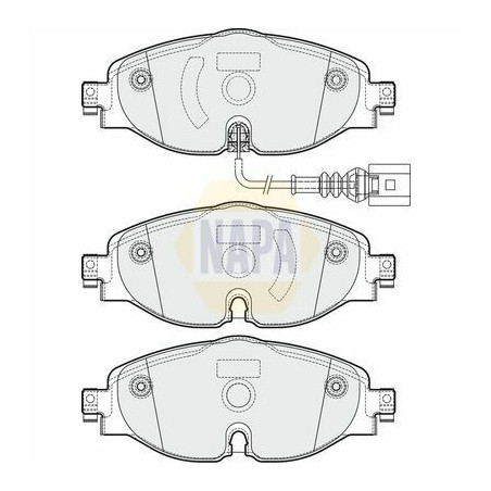 Plaquettes de frein NBP1437 NAPA