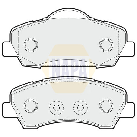 Plaquettes de frein NBP1416 NAPA