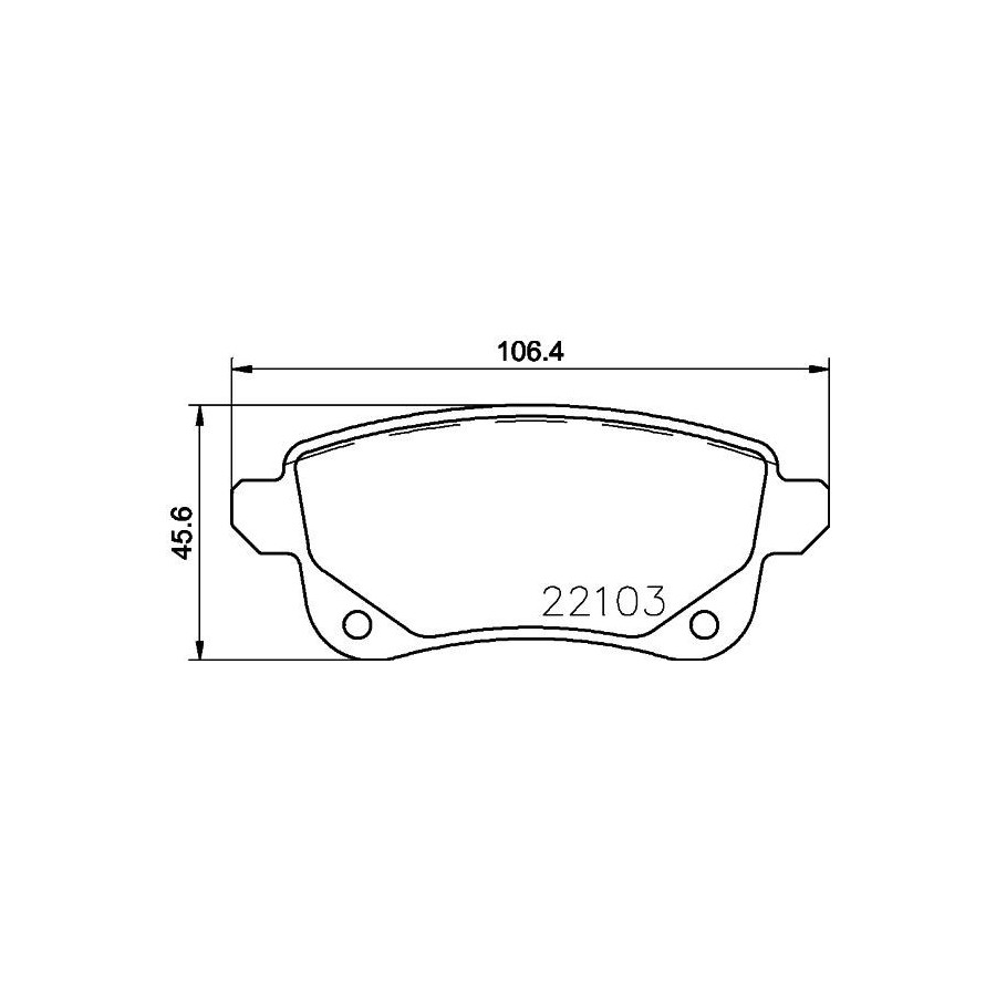 Plaquettes de frein MDB3765 MINTEX