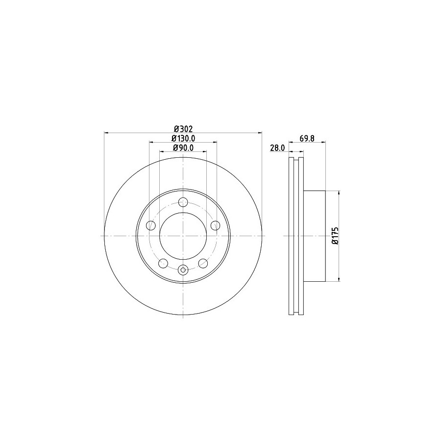 Jeu de disques de frein MDC2240 MINTEX