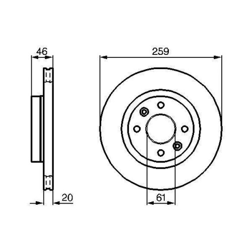 Jeu de disques de frein BS7876 BRECO