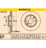 Jeu de disques de frein BAR20132 BARUM