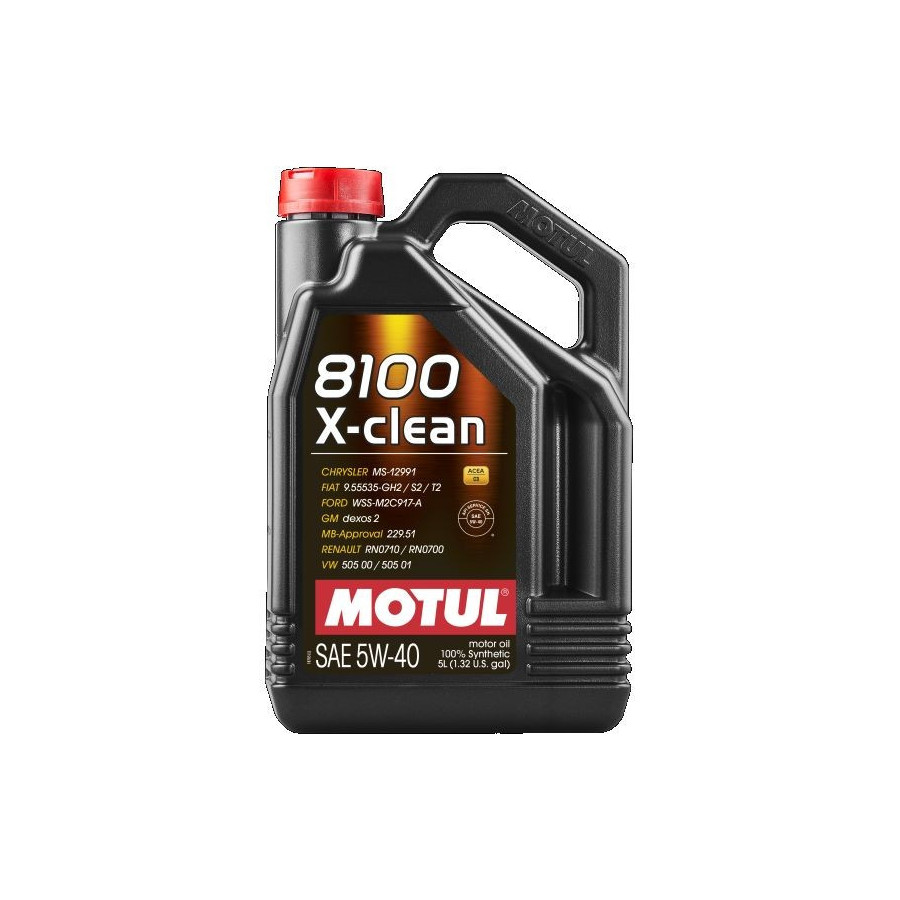 Huile moteur 8100 X-clean SAE 5W-40 5L 102051 MOTUL
