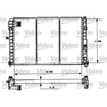 Radiateur 731185 VALEO
