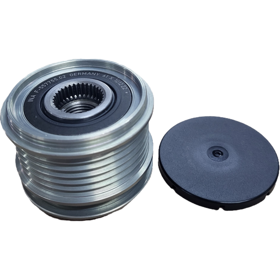 Poulie d'alternateur à roue libre F-557755.02  INA + Protection de la poulie d'alternateur F-228824-91 INA